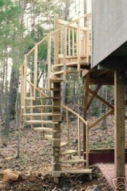 Spiral stairs for your Deck Plans